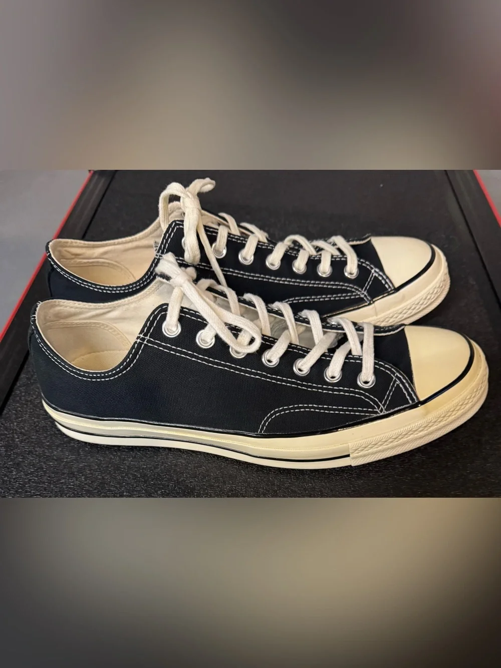 Converse Black and White Low Top Sneakers